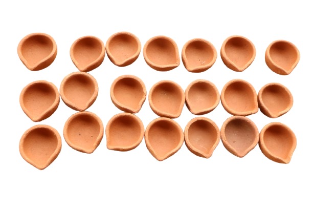 Premium Handcrafted Terracotta Diya Set (Traditional Clay Lamps)